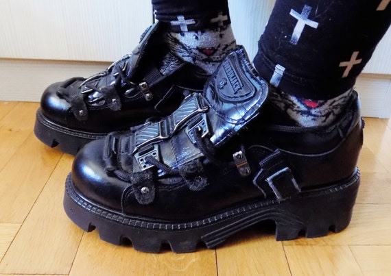 goth platform sneakers