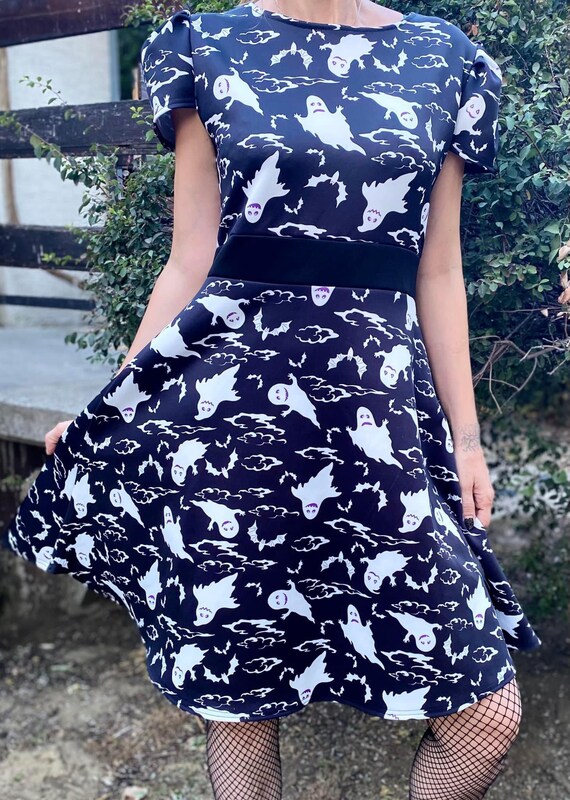 Ghost print dress deals