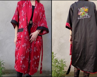 Vintage Two Faced Dragon Kimono