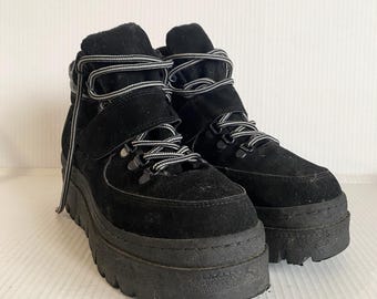 Y2K Black Platform Sneakers