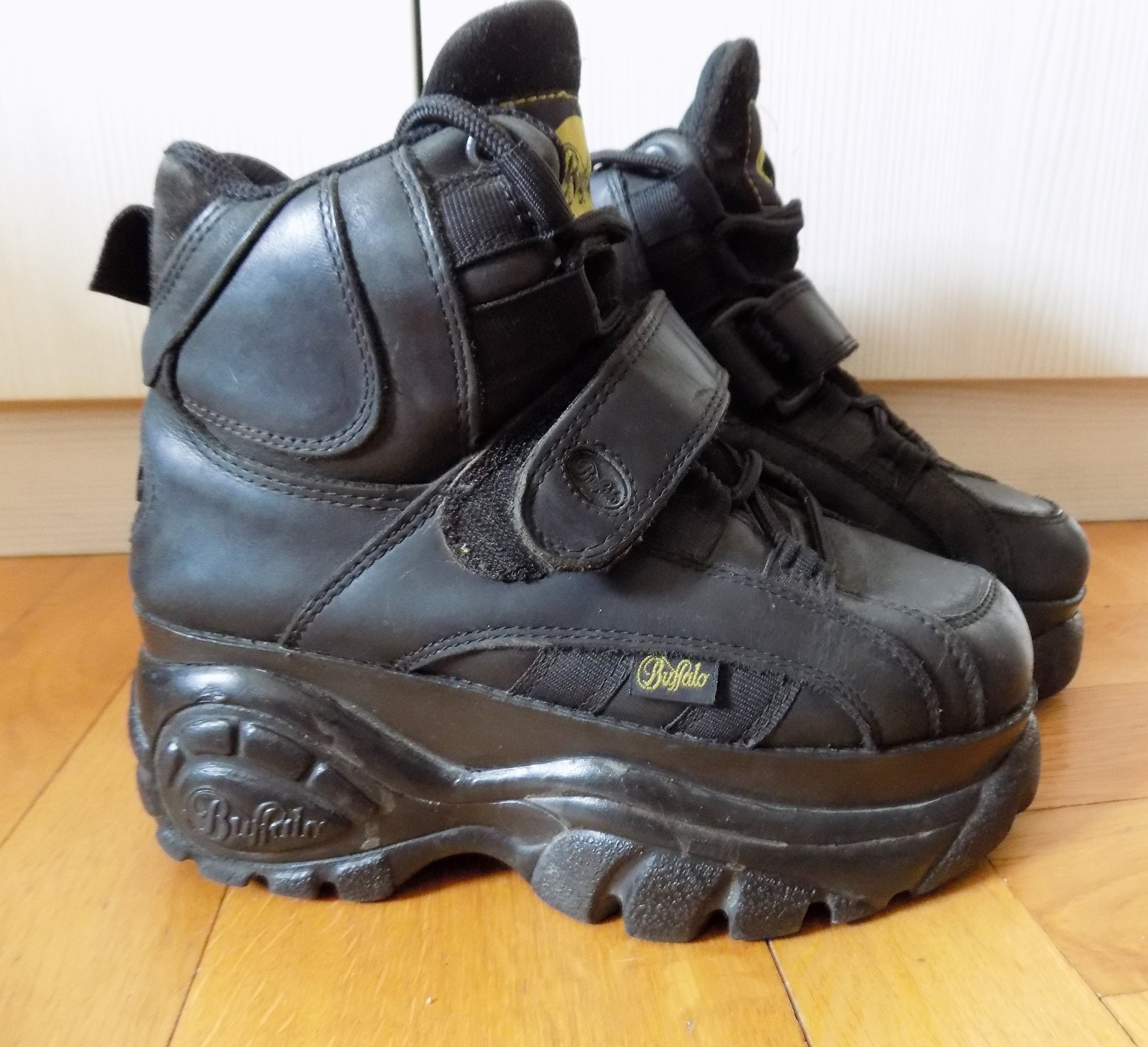 Vintage 90 s Buffalo Black Sneakers EU 36 Etsy UK