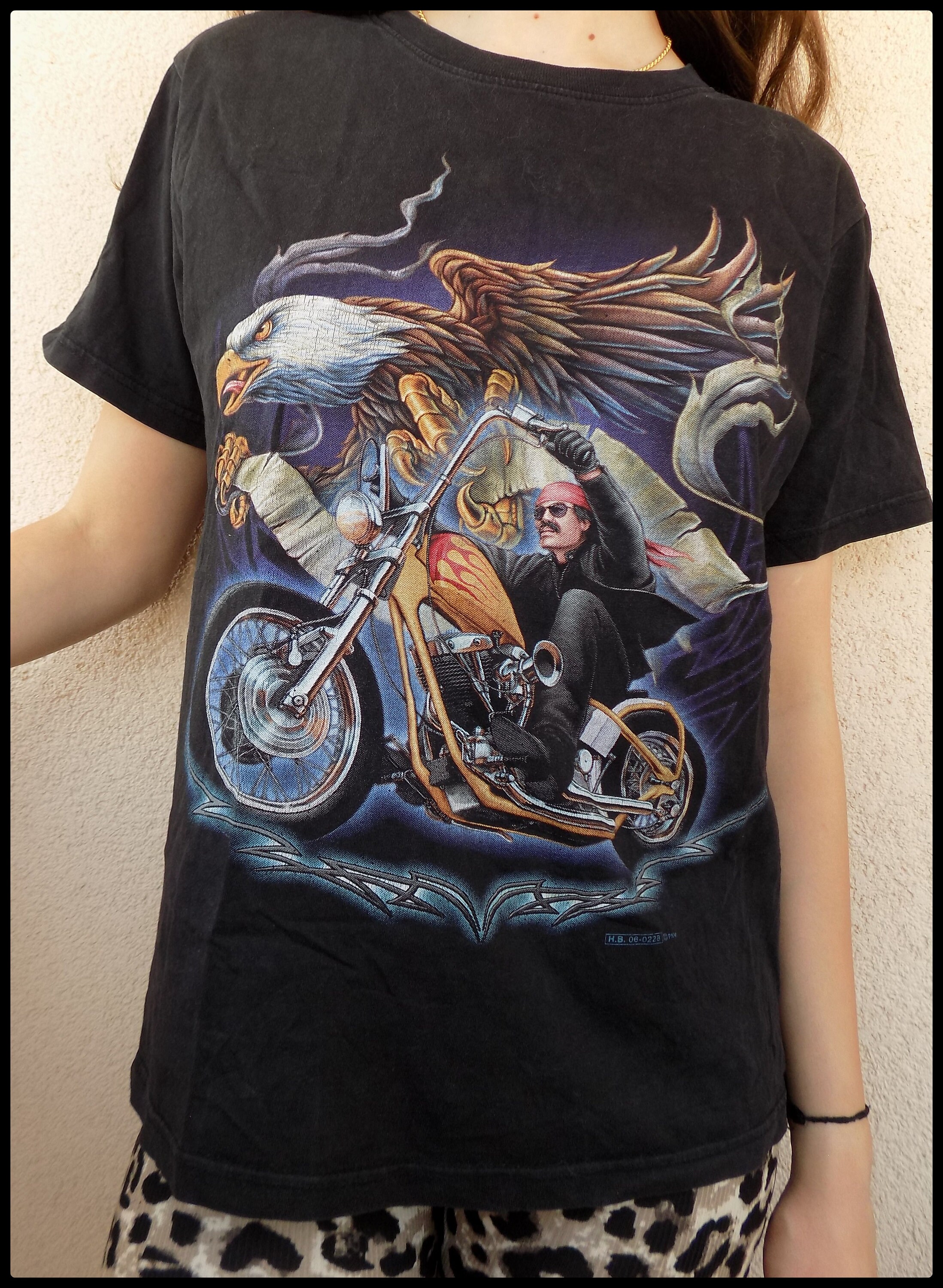 SUBCULTURE TWIN EAGLE T-SHIRT BLACK キムタク SUBCULTURE TWIN EAGLE T-SHIRT BLACK キムタク