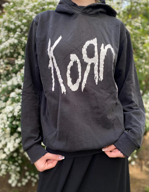 Sweatshirt Officiel Korn - Coupe Classique, Col Tissé - Merchandising Groupe Métal - Poids 241 G