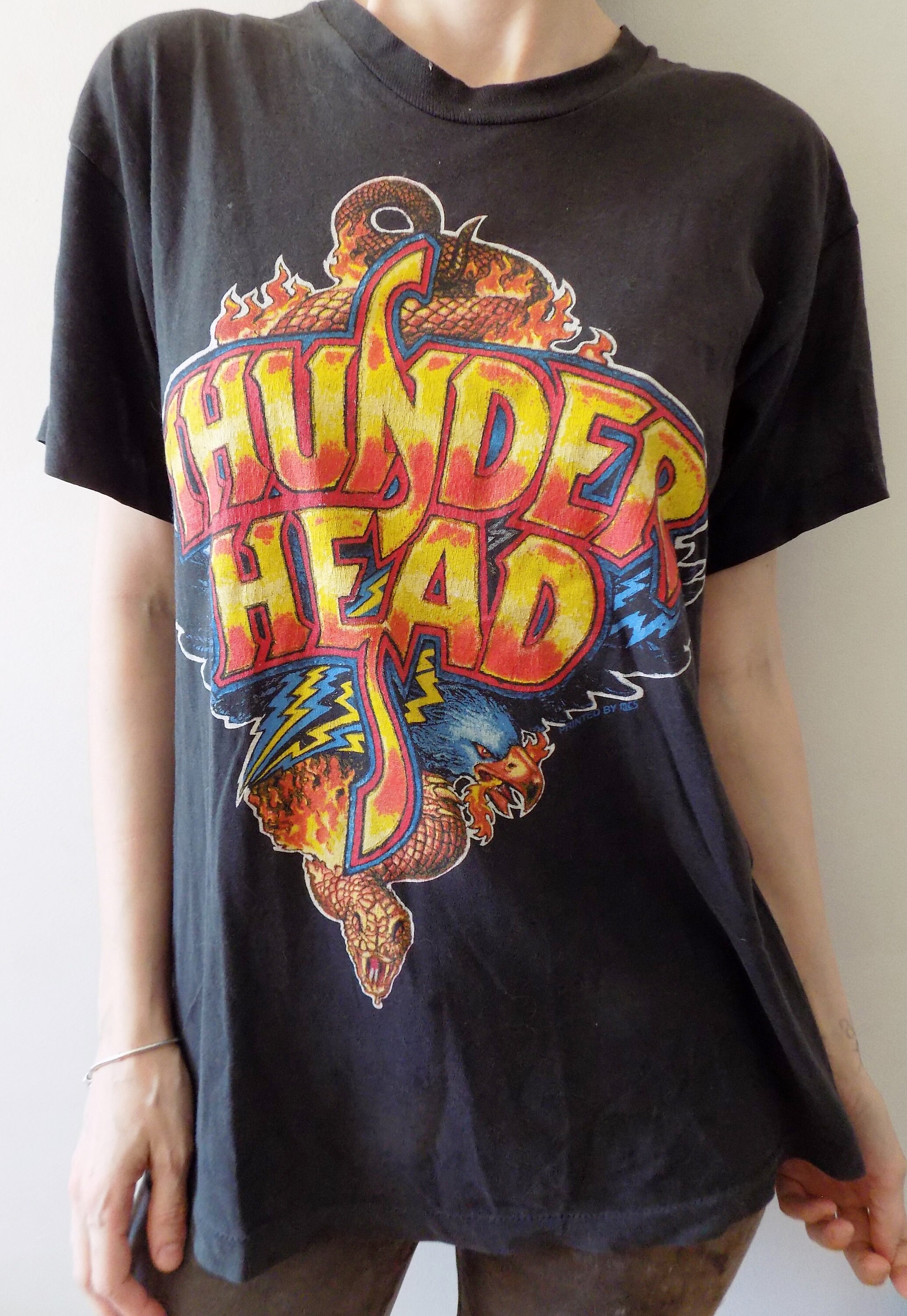 サンダーヘッド 96年ツアーTシャツ 古着 90年代のヴィンテージサンダーヘッドバンドTシャツ - Etsy 日本