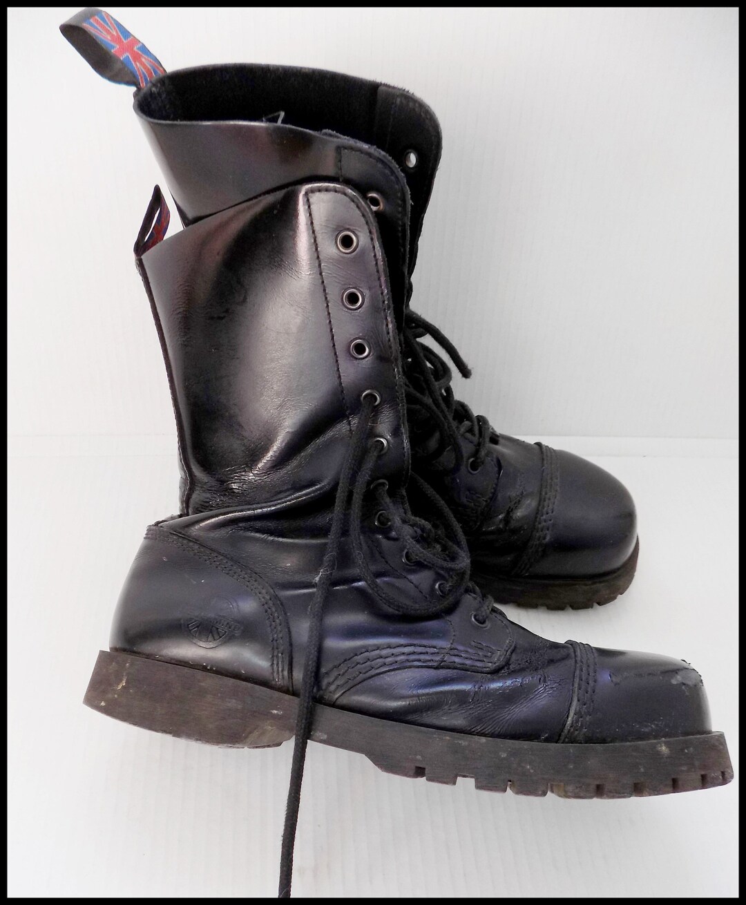 Vintage NEVERMIND England Combat Boots - Etsy