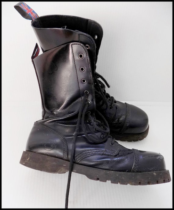 Vintage NEVERMIND England Combat Boots - Etsy