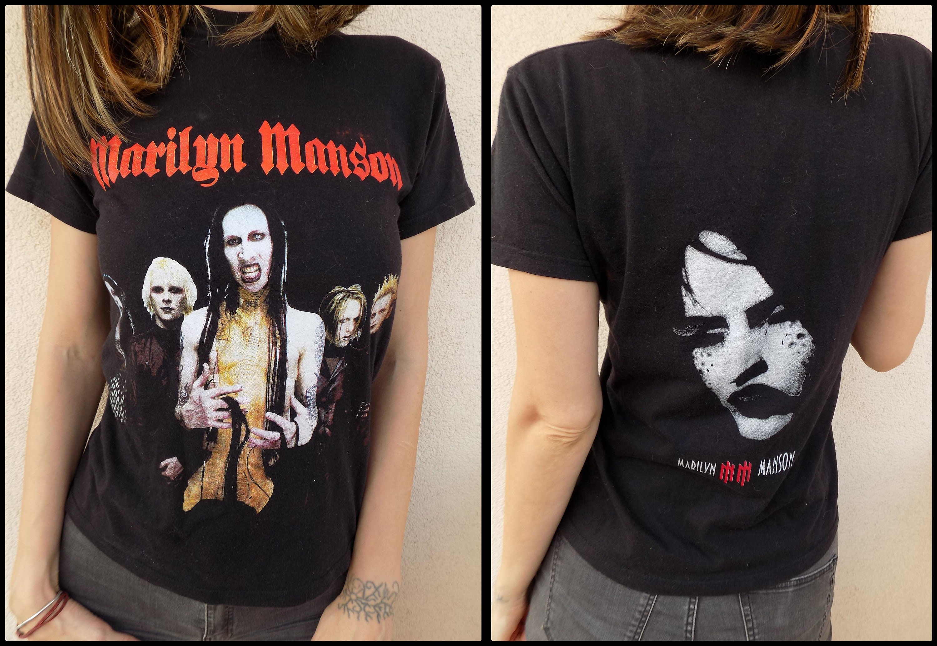 Marilyn Manson Tour Shirt - Etsy Marilyn Manson Tour Shirt - Etsy