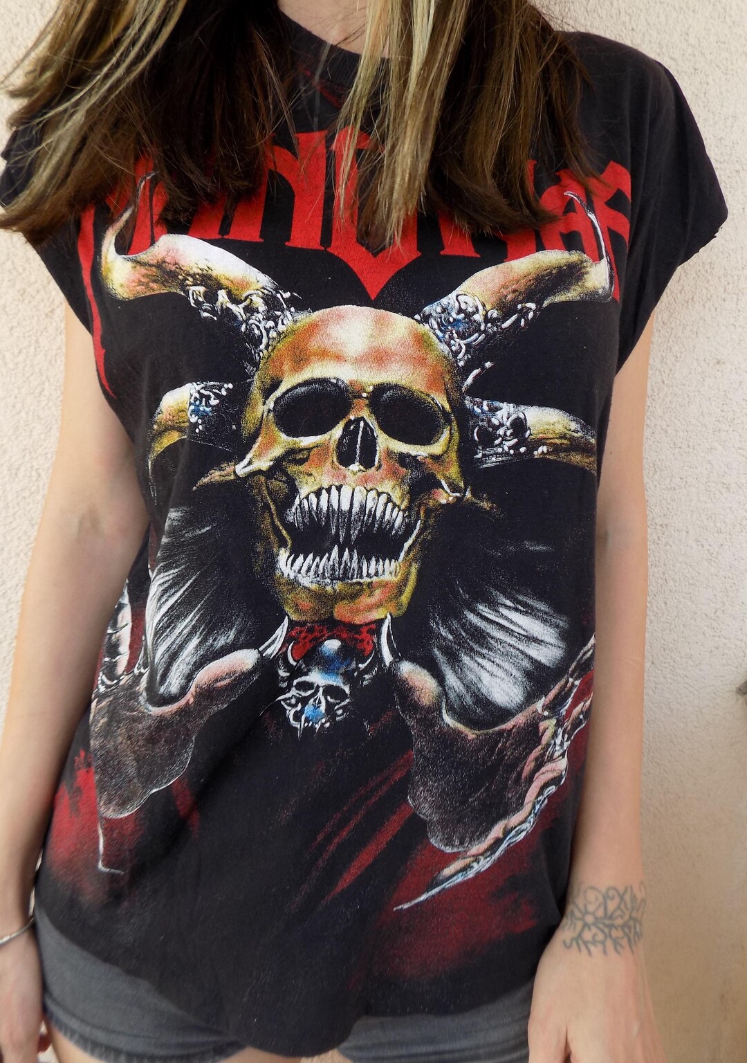 Vintage 90's Rare Heavy Metal Band Single Stitch T-shirt - Etsy