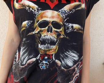 Vintage 90's  Rare Heavy Metal Band Single Stitch T-shirt