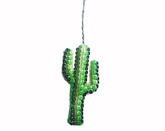 Luxury Heirloom Cactus handmade Sequin Ornament MADE TO ORDER