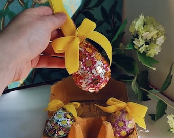 The Golden Egg Sequin Ornament Kit