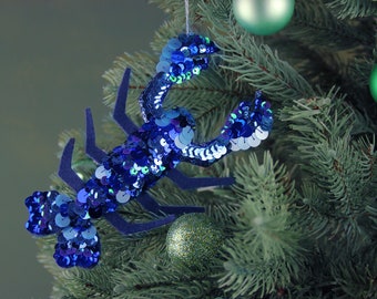 Luxury Lola The Lobster Sequin Hanging Ornament