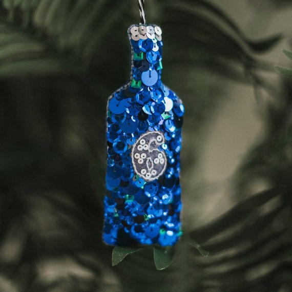 Luxury Heirloom Gift  Gin Sequin hanging ornament MADE TO ORDER