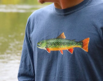 Brook Trout Shirt | Trout T-shirt | Trout Shirt | Fly Fishing Gift | Trout Art | Fishing Shirt | Trout Fishing | Fishing Gift Gifts for Men