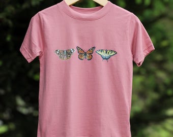 Toddler Butterfly T-shirt | Kids Nature Clothing | Kids Tshirt | Toddler Tshirt | Toddler Insect Shirt | Kids Bug Shirt | Butterfly Shirt