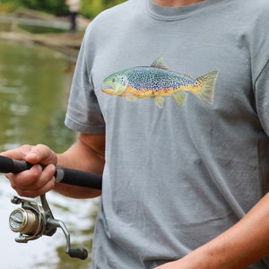 Rainbow Trout T Shirt, Jumping Trout Fish, Fishing Shirt, sweatshirt,  Hoodie Available on Request 249e 