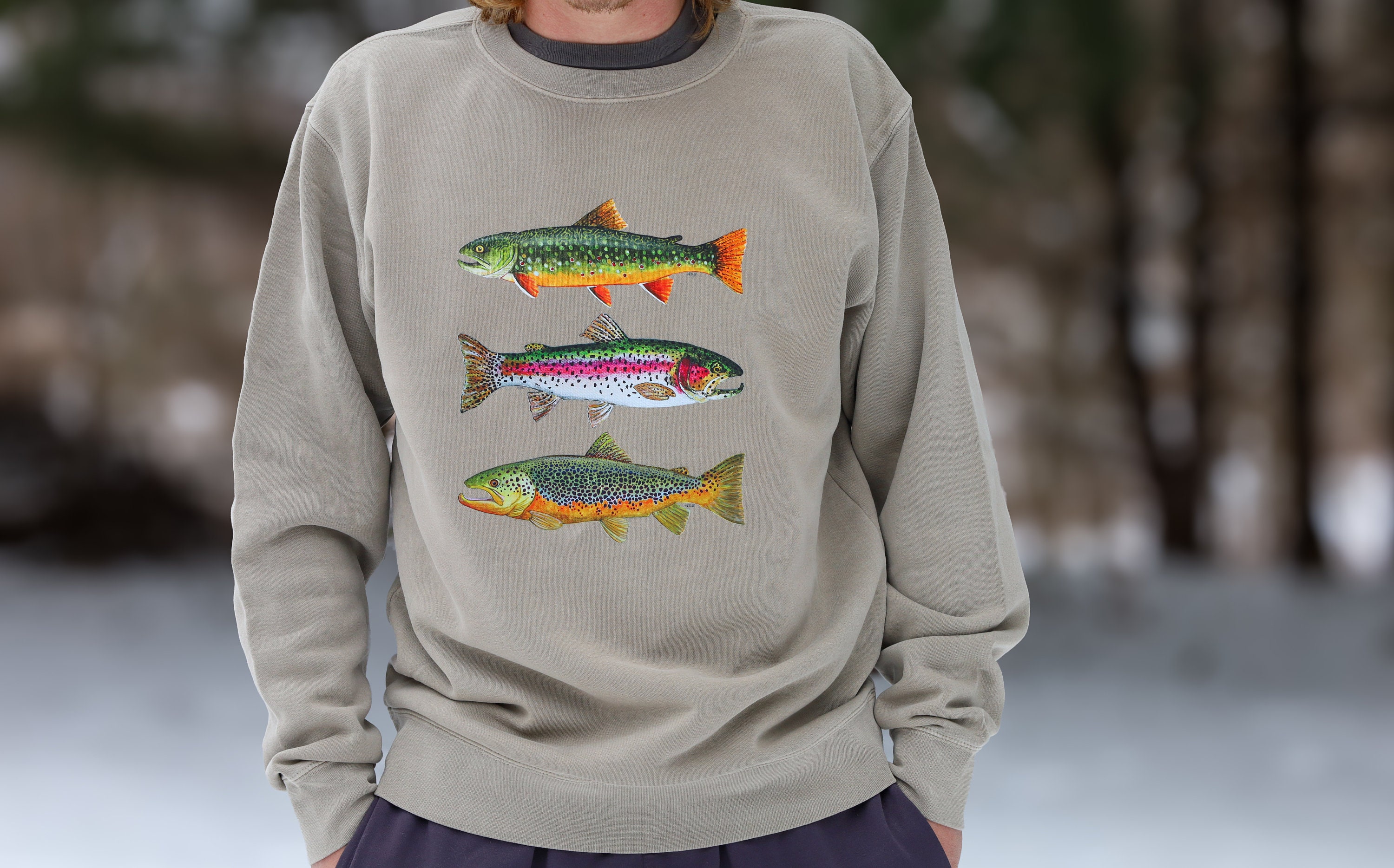  Fly Life, Mens Fly Fishing Shirt, Mens Trout Fishing Sweatshirt  : Clothing, Shoes & Jewelry