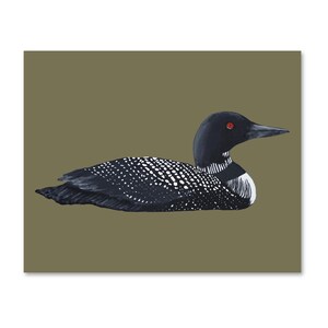 Common Loon Print | Common Loon Painting | Waterfowl Art | Lake Art | Archival Fine Art Print | Lake House Décor | Nature Artwork image 7