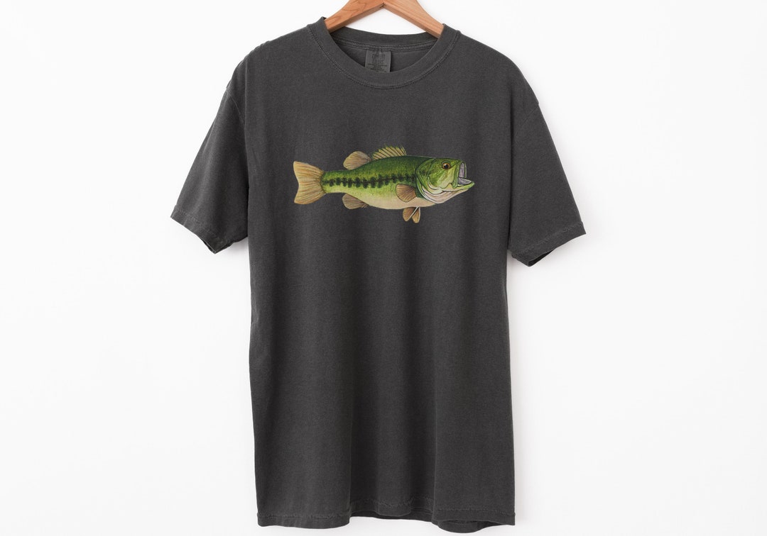 Bass Shirt Large Mouth Bass Tshirt Fish Shirt Fishing Gift Fish Art