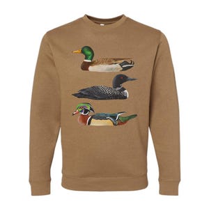 Waterfowl Crewneck Sweatshirt | Birding Shirt | Bird Shirt | Lake Shirt | Wildlife Shirt | Vintage Shirt | Nature Clothing | Duck Shirt