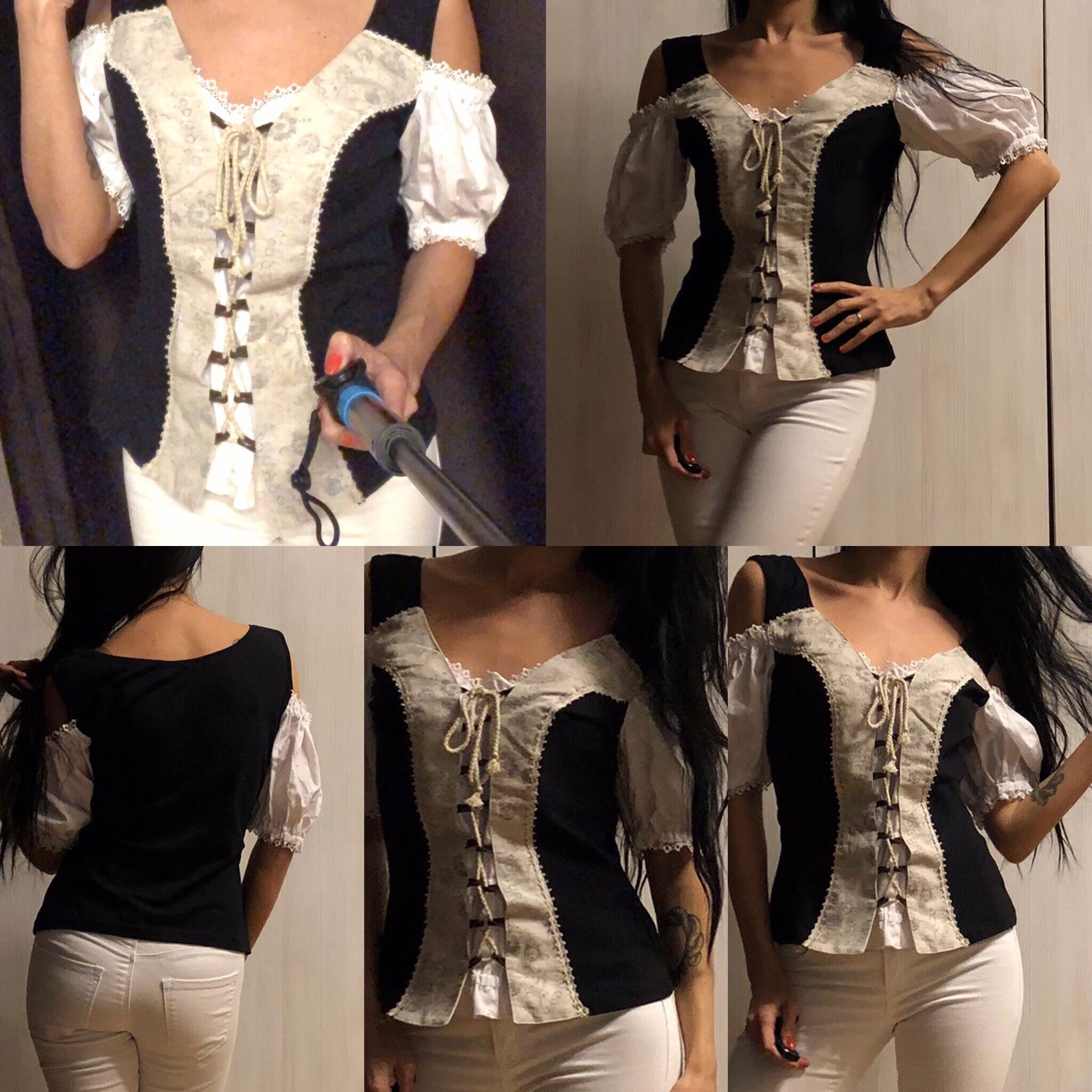 dirndl blouse corset