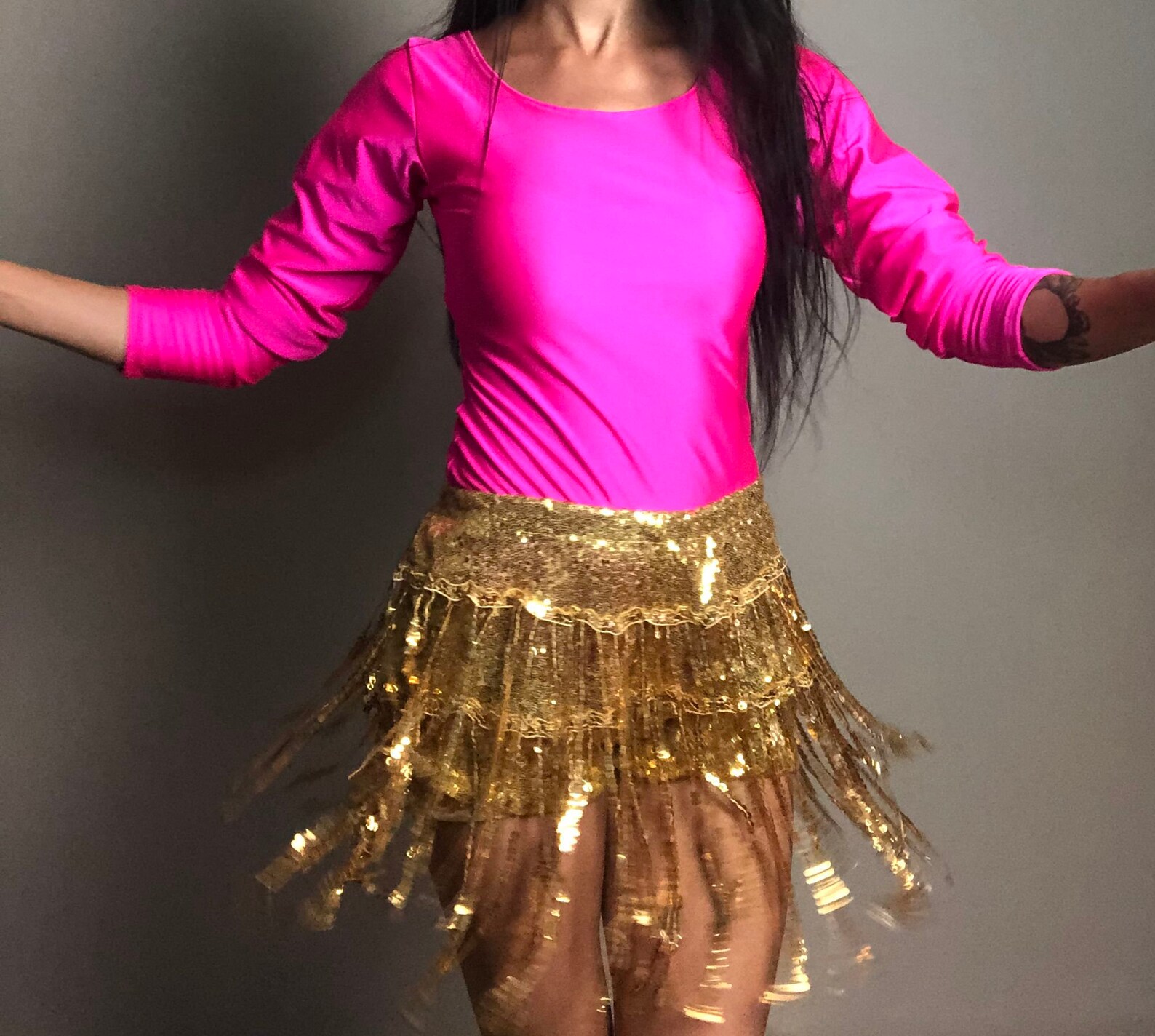 Vintage Gold Boho Shorts Belly Dance Fringe Shorts Tribal Etsy