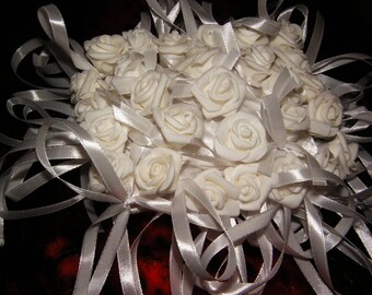 White or Creamy Wedding Pillow, Flower Girl Pillow