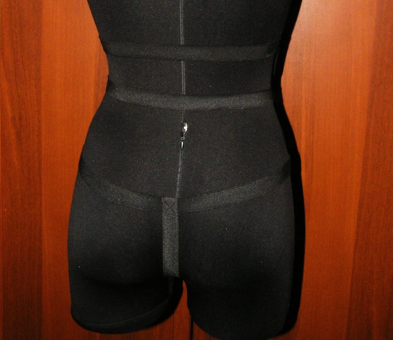 Handmade Elastic Body Harness With Satin Bow Body Bondage Open Etsy