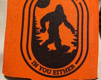 Bigfoot Sasquatch can cooler drink holder