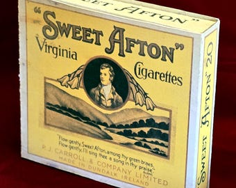Indiana Jones Raiders of the Lost Ark Marion Ravenwood Sweet Afton  cigarette box replica prop Harrison Ford Belloq Last Crusade