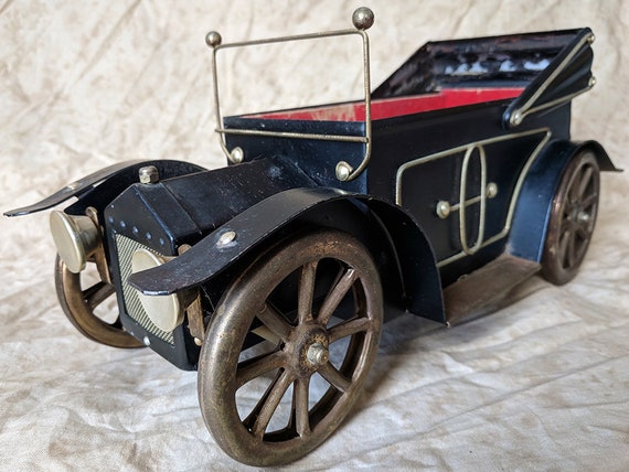 Vintage Metal 1930s Like Roadster Convertible Car Brass Tin Etsy
