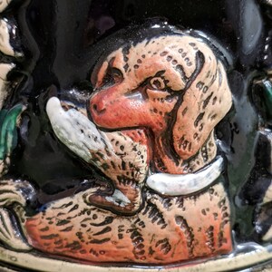 Vintage 1980’s Collectible Handarbeit West Germany Hand Painted Egon Bay Lidded Porcelain Beer Stein Pewter Hinged Lid Tankard image 7
