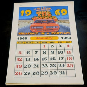 Pontiac Calendar - Etsy