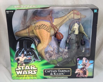MINT Rare Star Wars 12 Inch Captain Tarpals and Kaadu Large Action