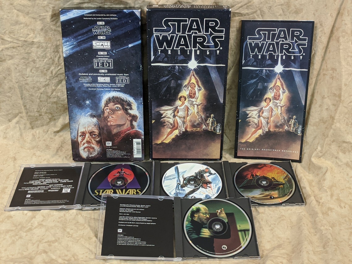 Star Wars Trilogy Score Soundtrack Anthology Anh New Hope Esb Etsy España