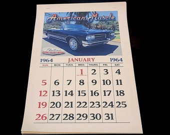 Classic Pontiacs 1960–1970 Calendar, 2026 11x16.5 Inch Calendar