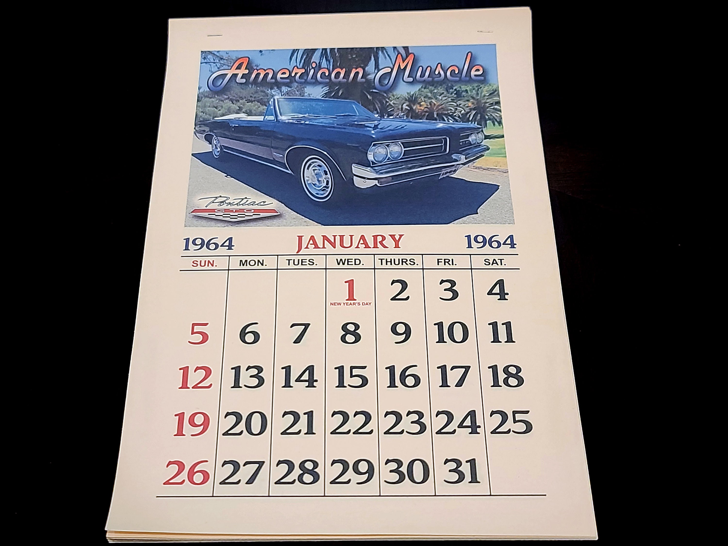 GTO カレンダー Pontiac Calendar - Etsy