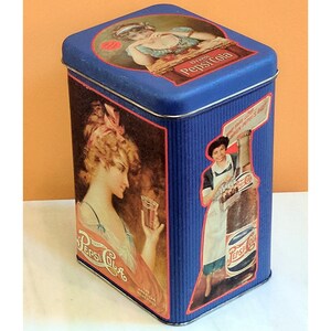 RARE 1970’s Victorian Style Collector’s Edition Pepsi Cola Advertising Soda Storage Tin PepsiCo Soft Drink Coke Sprite 7-Up Dr Pepper