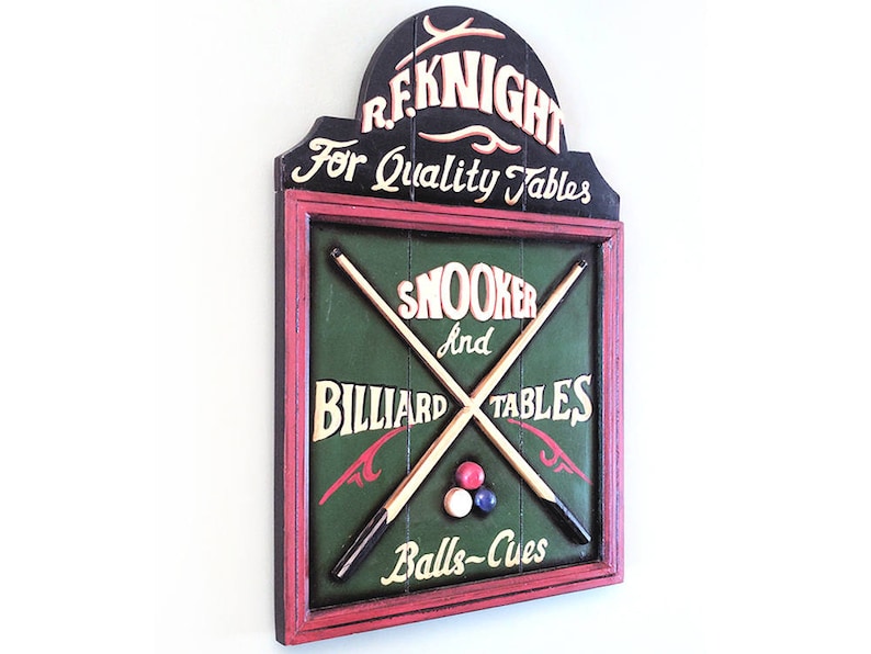LARGE R.F. Knight Snooker Billiard Table Pool Room Cue Chalker Etsy