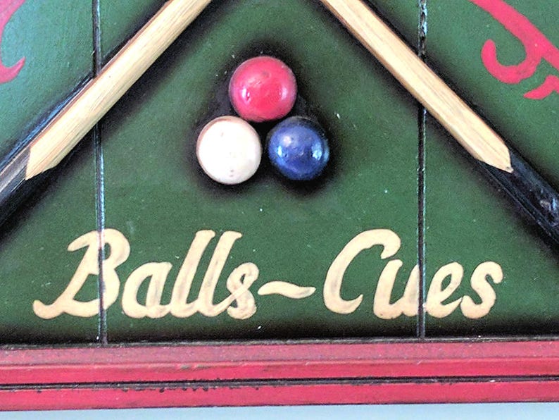 LARGE R.F. Knight Snooker Billiard Table Pool Room Cue Chalker Etsy