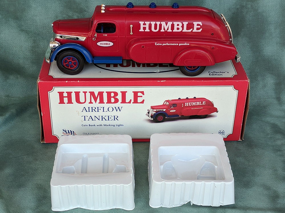 Details about   HUMBLE AIRFLOW TANKER MARX Toys 1994 TRUCK Coin Bank Lights Toy HUM002