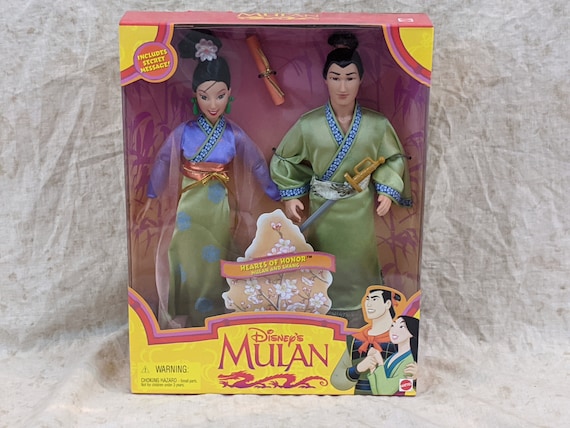 MINT VHTF Factory Sealed Walt Disneys Mulan & Li Shang Barbie Doll Hearts  of Honor Gift Set Mattel Hua Fa Ping Warrior Mushu Disneyworld -   Denmark