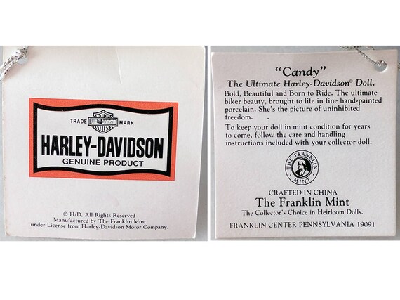 harley davidson porcelain doll