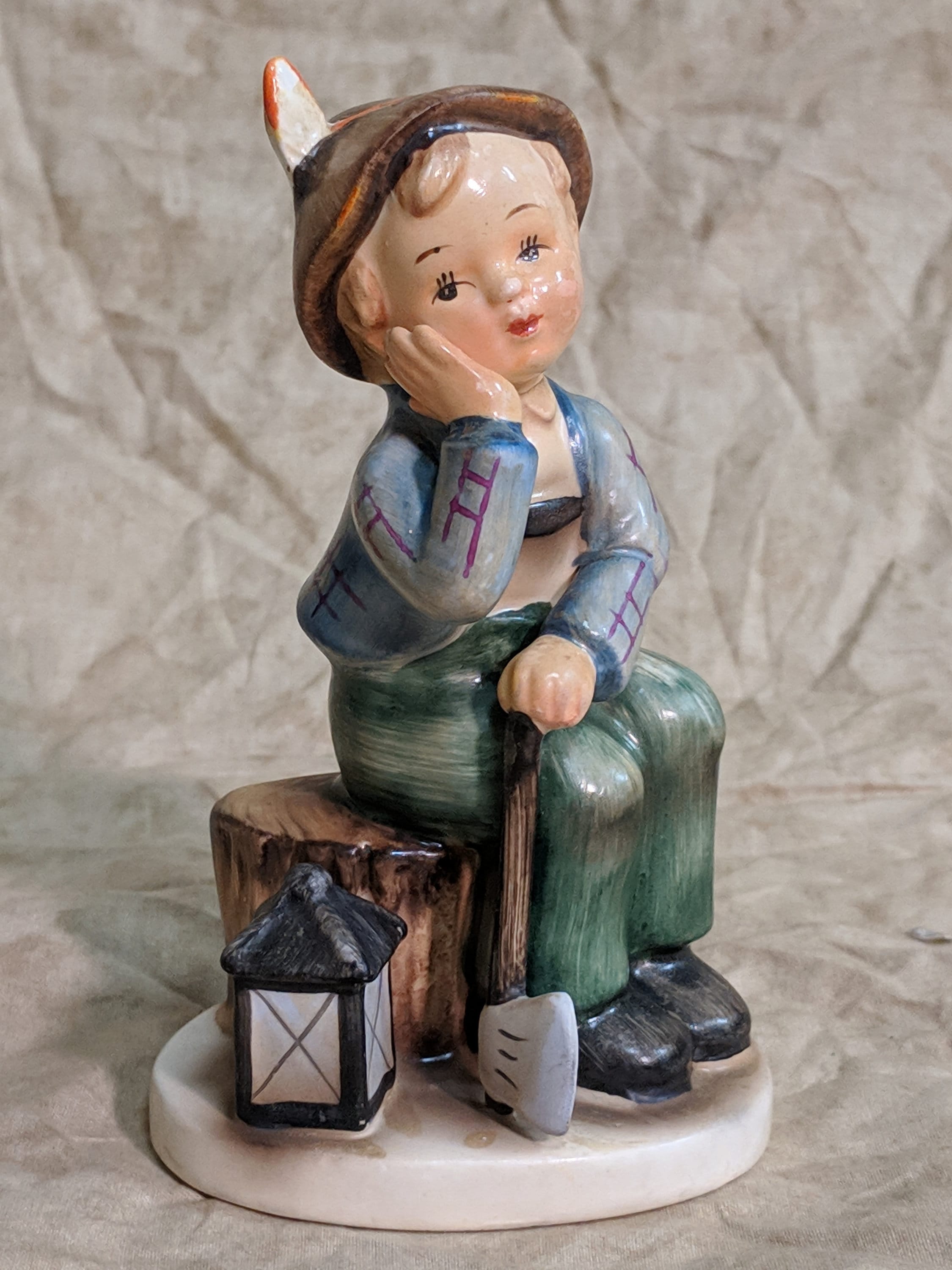 Vintage 1960's NAPCO Ceramic Japan Figurine Daydreaming Boy