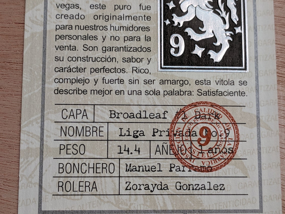 Madera madera de madera vacía caja de cigarros escocés León | Etsy