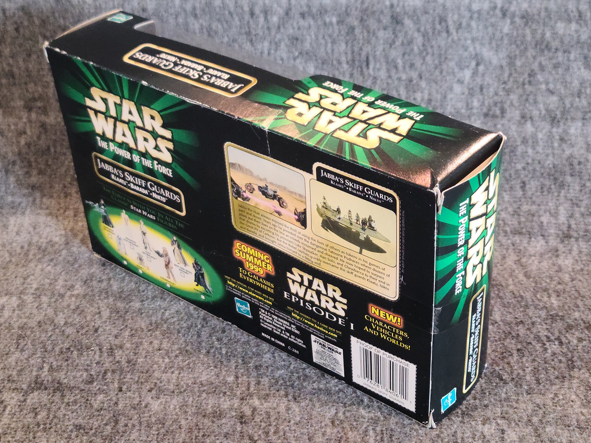 特撮 Star Wars 1998 The Power of The Force 3-Pack Movie Scene 4 Inch Tall Action Figure Set - Jabba&#39;s Skiff Guards with Year 1998 Star Wars The Power of the Force Series 3 Pack 4