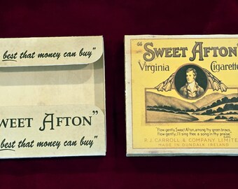 Indiana Jones Raiders of the Lost Ark Marion Ravenwood Sweet Afton Cigarette  Box Replica Prop Harrison Ford Belloq Last Crusade