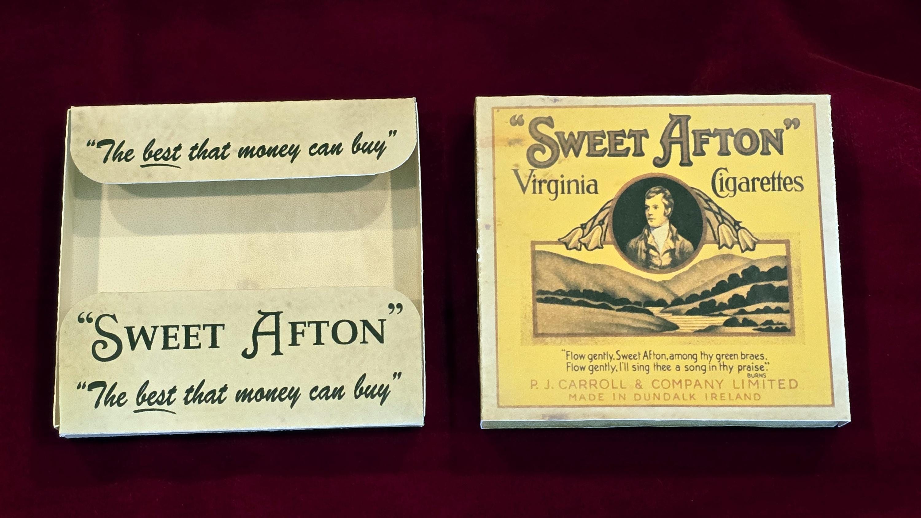 sweet afton cigarettes buy online Indiana Jones Raiders of the Lost Ark Marion Ravenwood Sweet Afton Cigarette  Box Replica Prop Harrison Ford Belloq Last Crusade