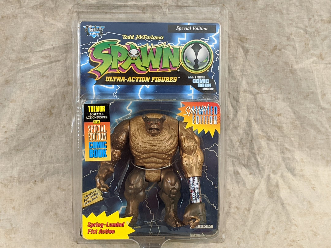 RARE MINT Todd Mcfarlane Special Edition Action Figure Gold TREMOR