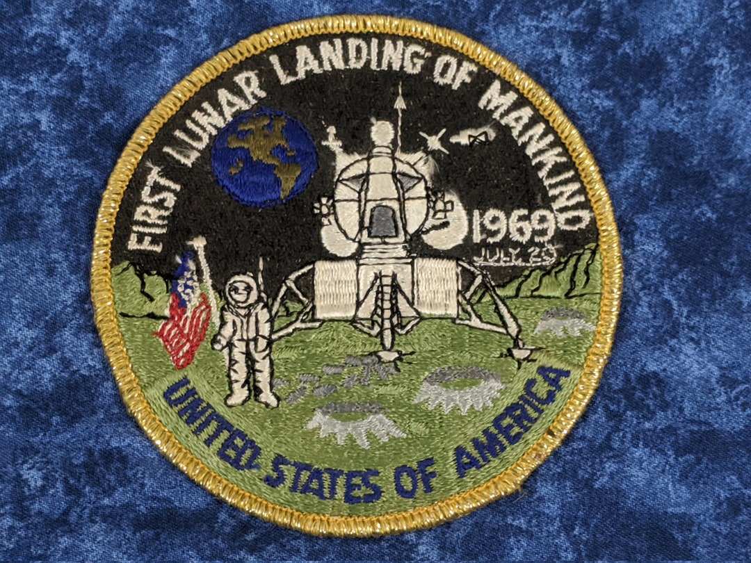 Apollo 11 Patch Iron Sew On Moon Landing Space NASA Astronaut Embroidered Badge